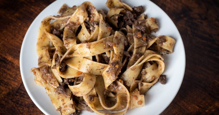 Wild Duck Pappardelle in Tuscan Duck Sauce