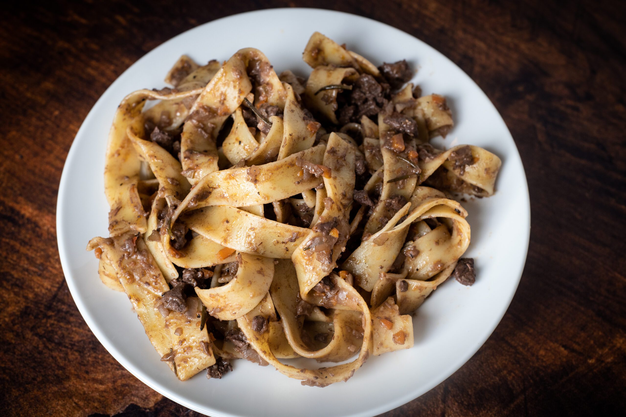 Wild Duck Pappardelle in Tuscan Duck Sauce