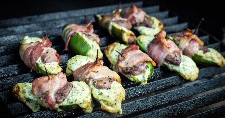 Dove Jalapeño Poppers with Lemon, Honey, & Cilantro Cream Cheese